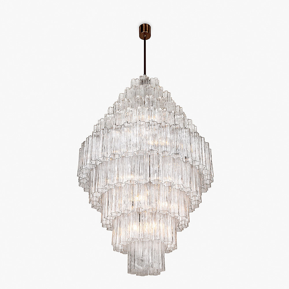 Pentagon Column Chandelier