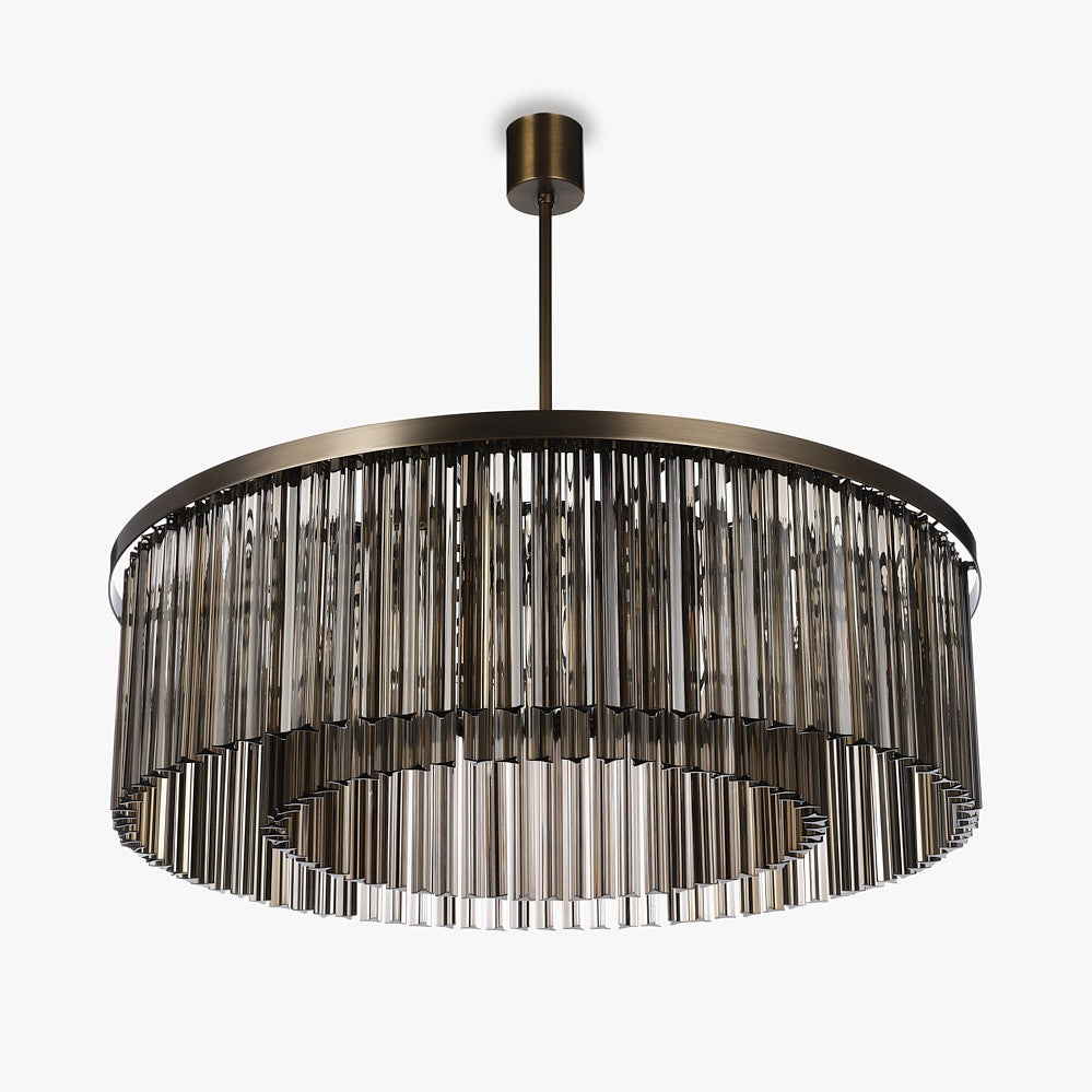 Large Double Drum Chandelier