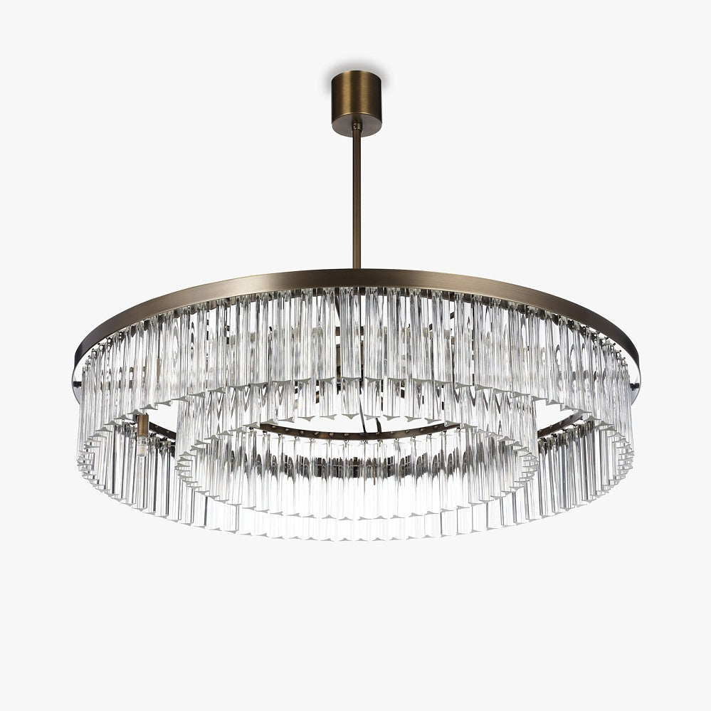 Small Double Drum Chandelier
