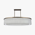 Large Double Drum Oval Chandelier