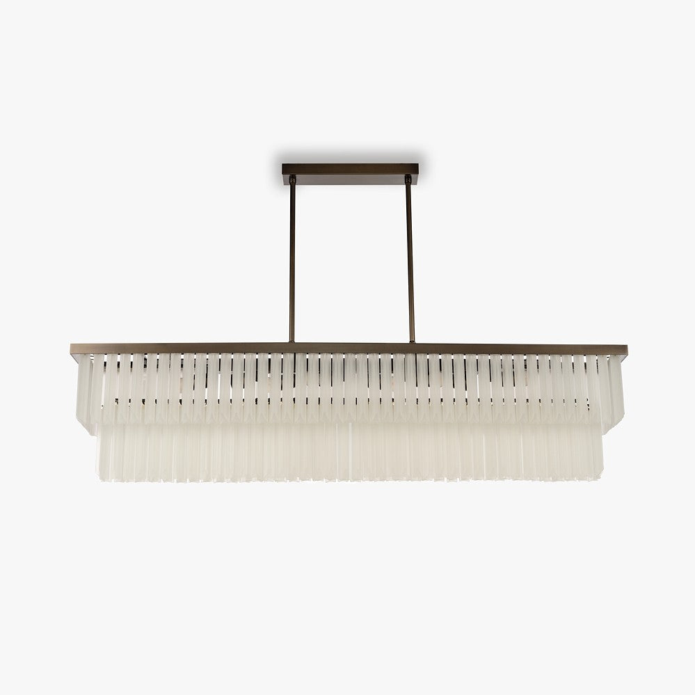 Rectangular Two Tier Chandelier
